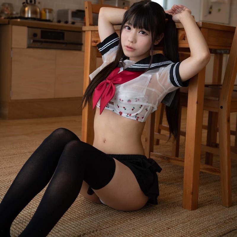 日本萌妹雷姆COS作品集 白色内衣尽显软萌身姿