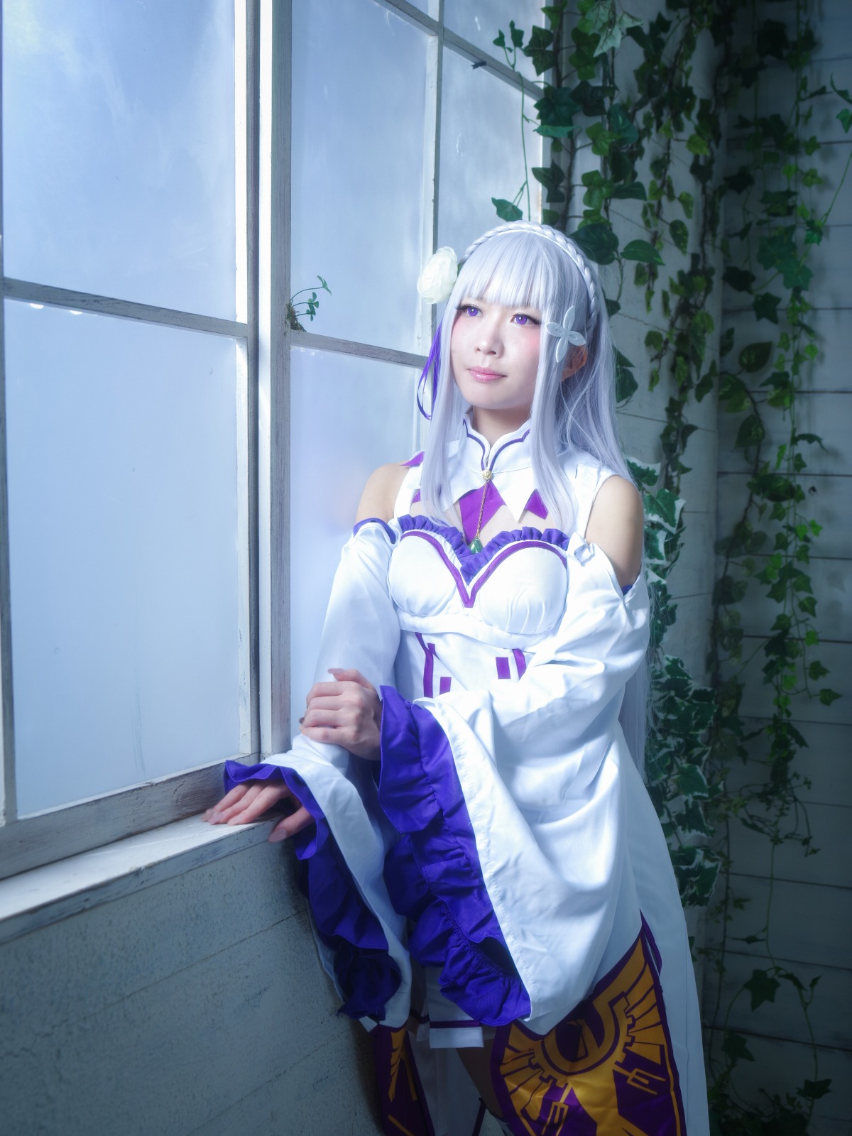 COS正片/Mari Konoe扮演《Re:0》准备睡觉的 爱蜜莉雅酱！