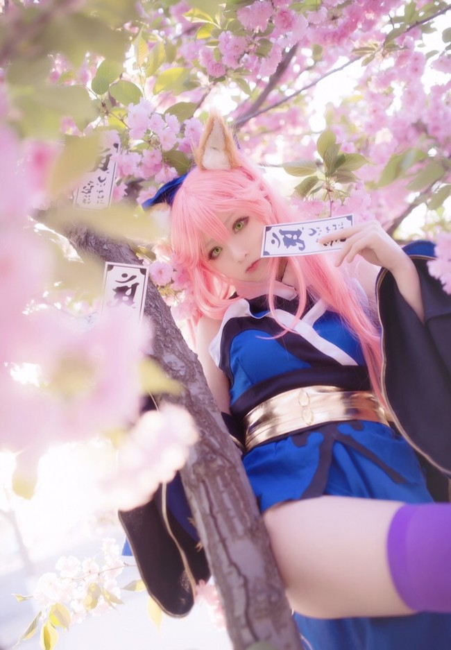 白天和晚上的小玉 《Fate/Grand Order》玉藻前cosplay