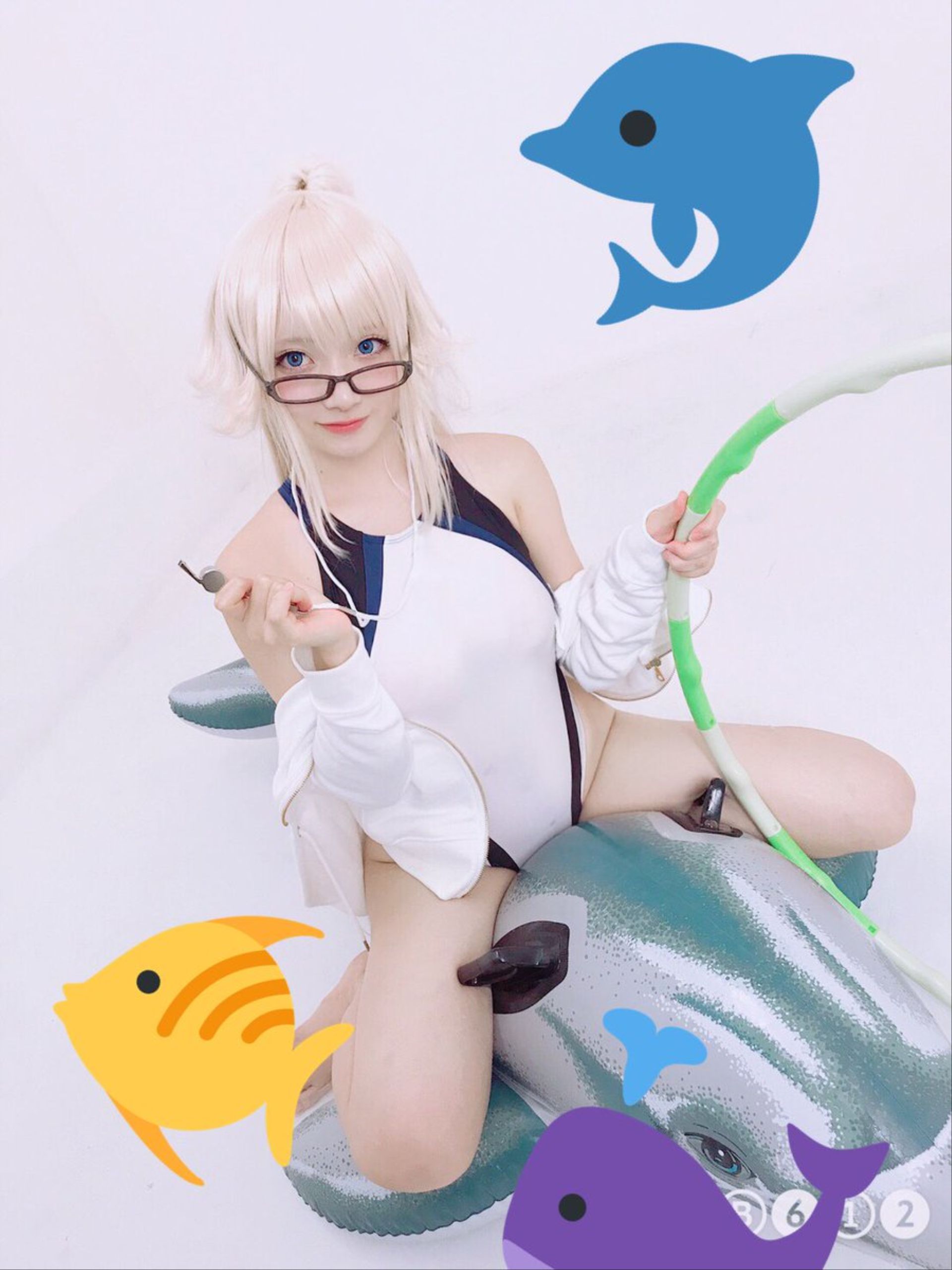 COS正片/日本小姐姐，Fate 泳装贞德喷血登场！