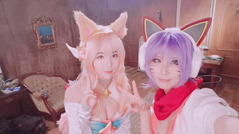 这么可爱一定是男孩子《Sneaky与螺旋猫Cosplay合作》四种Skin阿璃任君挑选～
