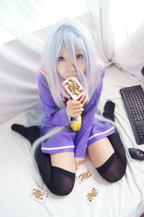 【RiRi☆電気系魔法少女】游戏人生 – 白 COS欣赏！