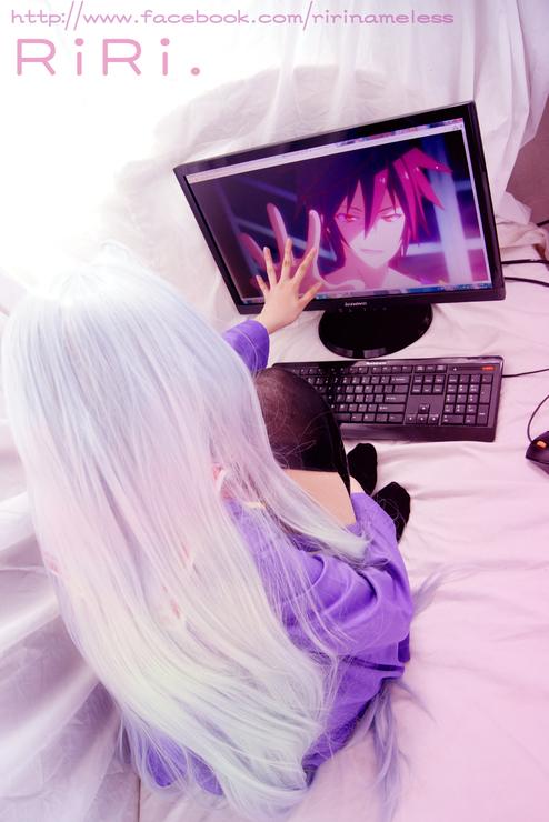 【RiRi☆電気系魔法少女】游戏人生 – 白 COS欣赏！