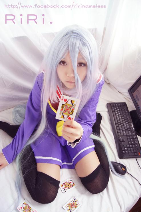 【RiRi☆電気系魔法少女】游戏人生 – 白 COS欣赏！