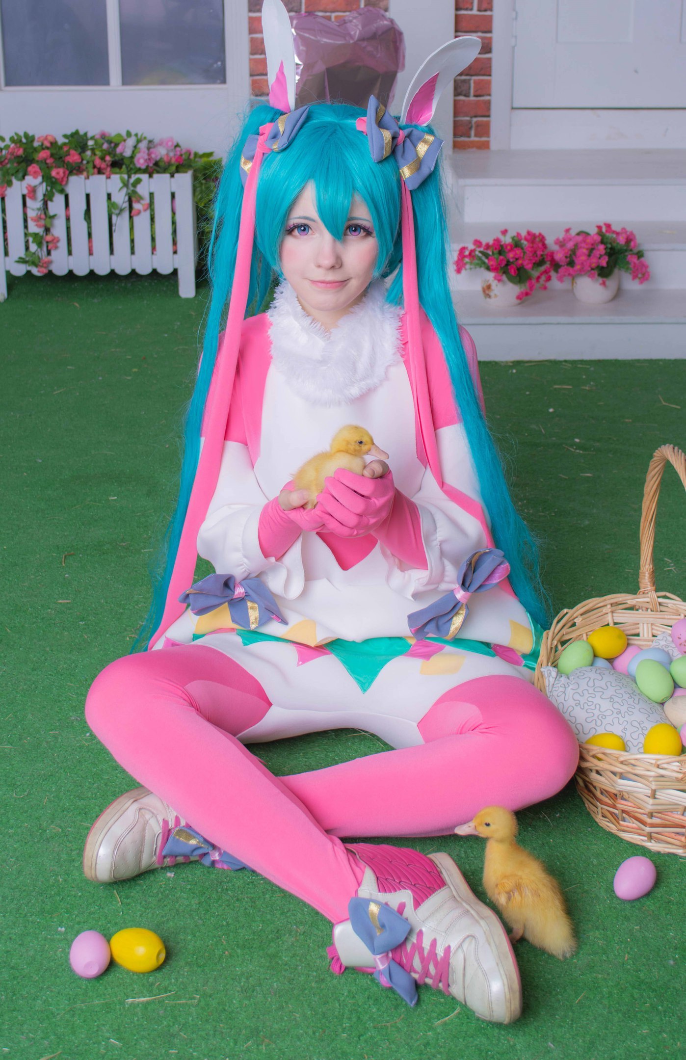 【Saya Scarlet】一位来自俄罗斯的小姐姐 粉色兔耳初音，太…太萌了！