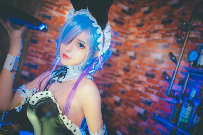 Cosplay福利/蕾姆cos Cn：奶狮不咬人