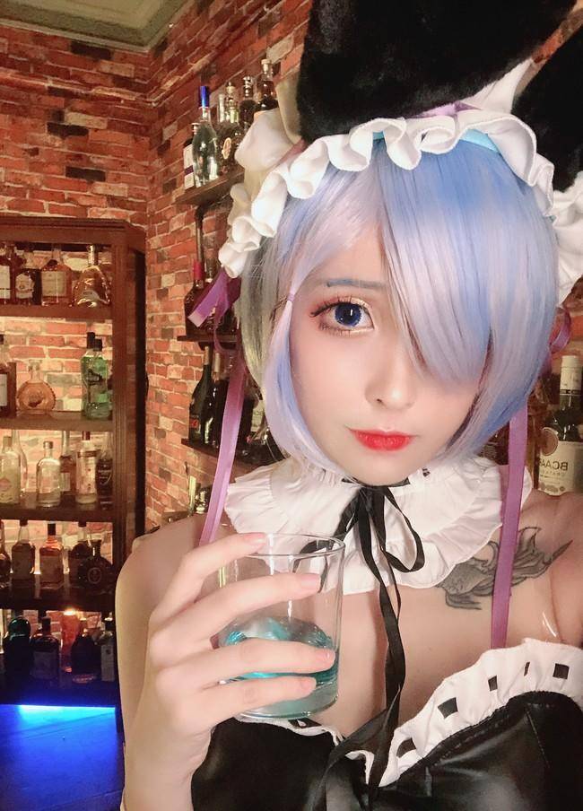 Cosplay福利/蕾姆cos Cn：奶狮不咬人