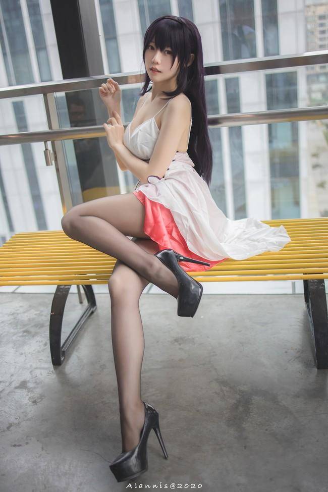 Cosplay福利/霞之丘诗羽cos Cn：香草喵露露 摄影：alan岚少