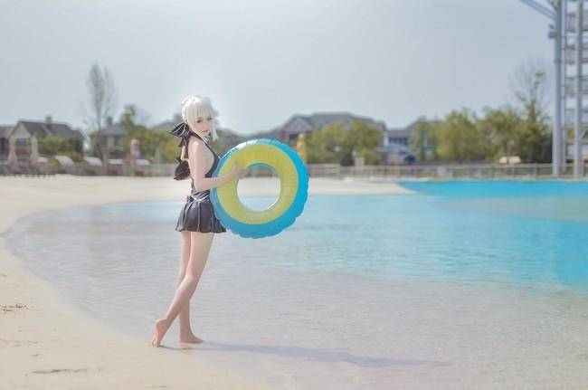 Cosplay福利/阿尔托莉雅alter泳装cos Cn：泡泡