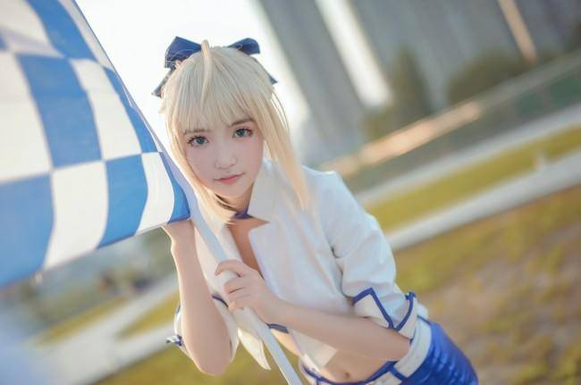 Cosplay福利/阿尔托莉雅 saber赛车服 Cn：泡泡