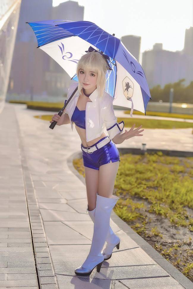 Cosplay福利/阿尔托莉雅 saber赛车服 Cn：泡泡