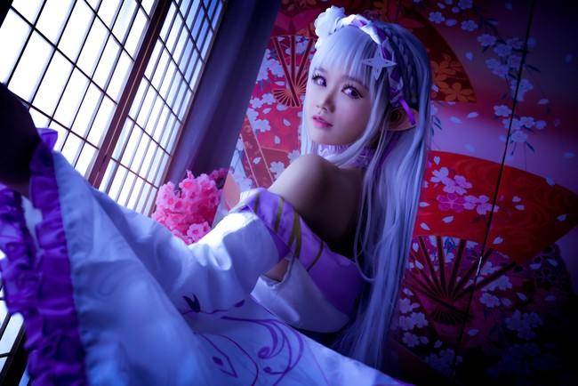 Cosplay福利/艾米莉亚 妖精祭典cos Cn：萝拉