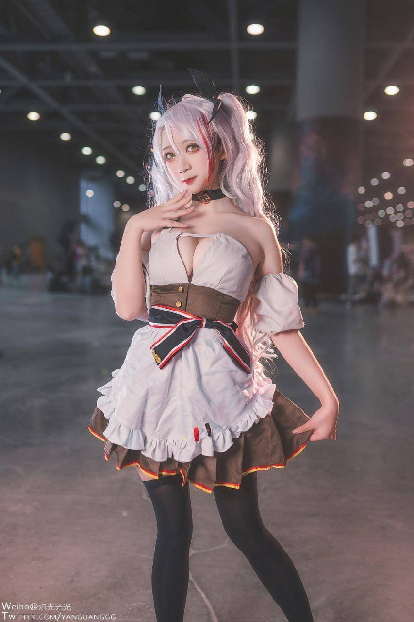 Cosplay福利/碧蓝航线 欧根亲王女仆 Cn：樱落Selena_