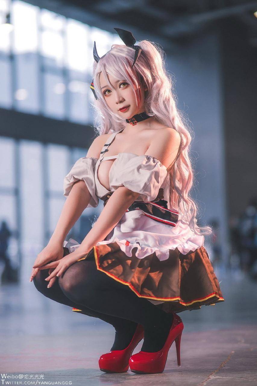 Cosplay福利/碧蓝航线 欧根亲王女仆 Cn：樱落Selena_