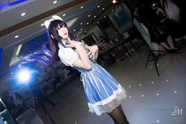 Cosplay福利/霞之丘诗羽 黑丝女仆cos Cn：杰西恩