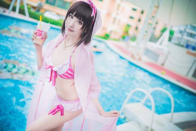 Cosplay福利/加藤惠泳装cos Cn：雪瞳 摄影：囧天