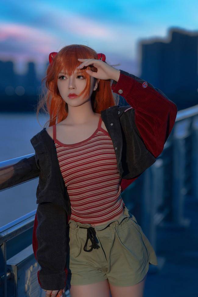 Cosplay福利/新世纪福音战士 明日香cosplay Cn：半半子