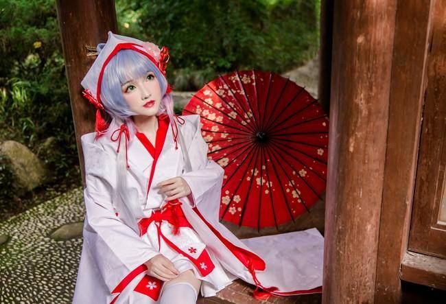 Cosplay福利/VOCALOID 洛天依cosplay Cn：白无垢
