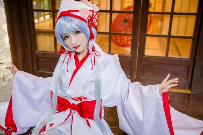 Cosplay福利/VOCALOID 洛天依cosplay Cn：白无垢