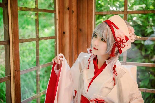 Cosplay福利/VOCALOID 洛天依cosplay Cn：白无垢