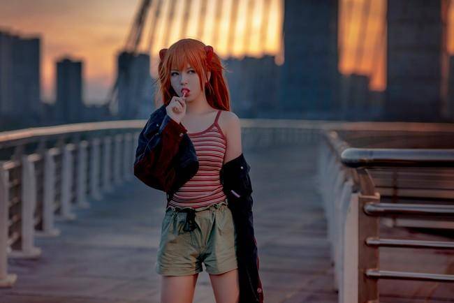 Cosplay福利/新世纪福音战士 明日香cosplay Cn：半半子