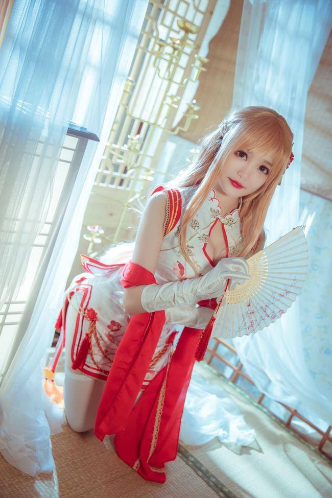 Cosplay福利/刀剑神域 亚丝娜cos过膝袜 Cn：元素