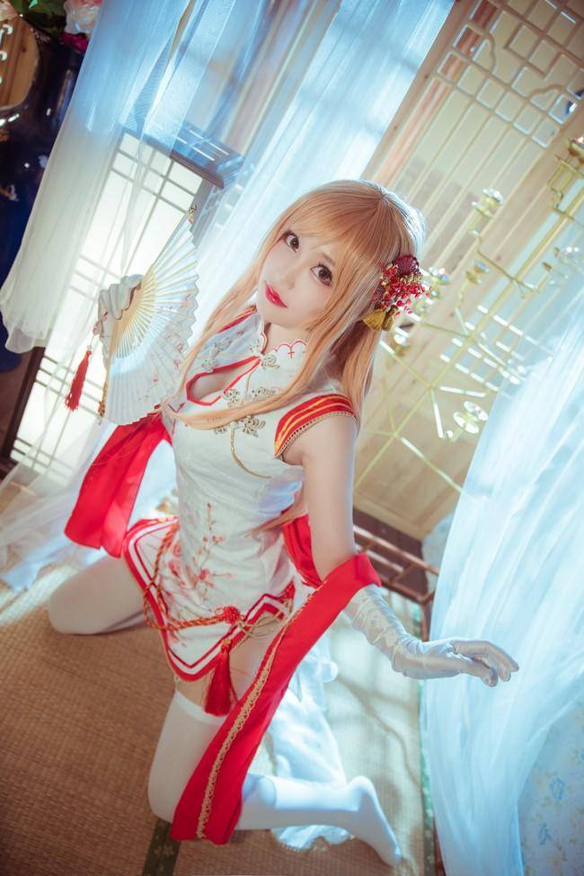 Cosplay福利/刀剑神域 亚丝娜cos过膝袜 Cn：元素