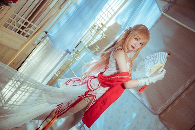 Cosplay福利/刀剑神域 亚丝娜cos过膝袜 Cn：元素
