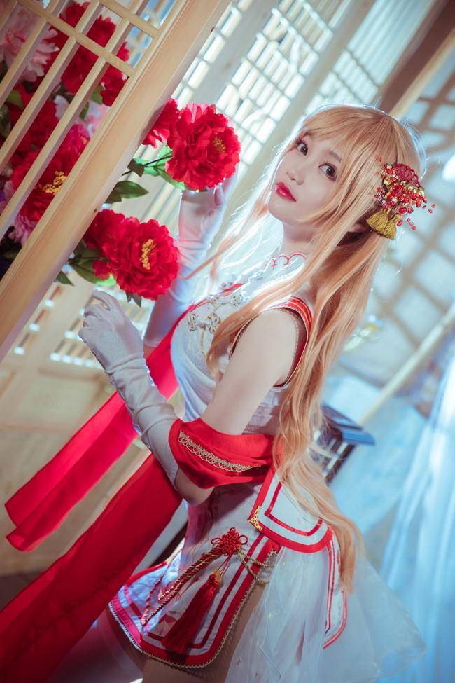 Cosplay福利/刀剑神域 亚丝娜cos过膝袜 Cn：元素