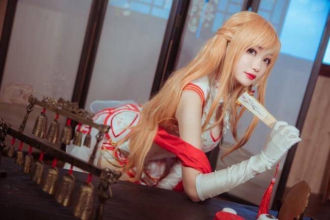 Cosplay福利/刀剑神域 亚丝娜cos过膝袜 Cn：元素