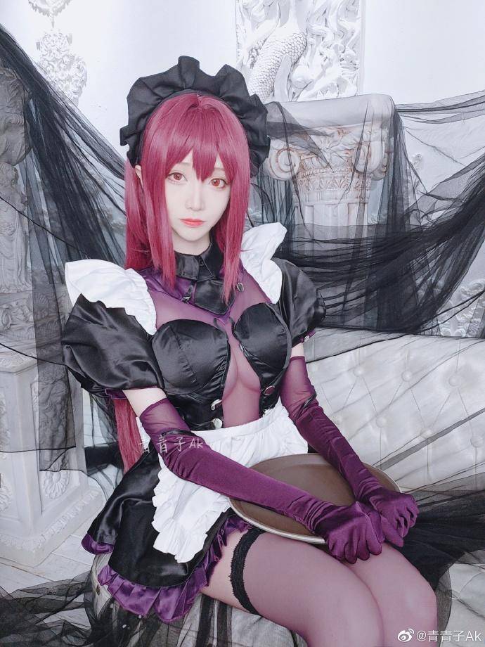 Cosplay福利/斯卡哈 绝对领域 @青青子Ak