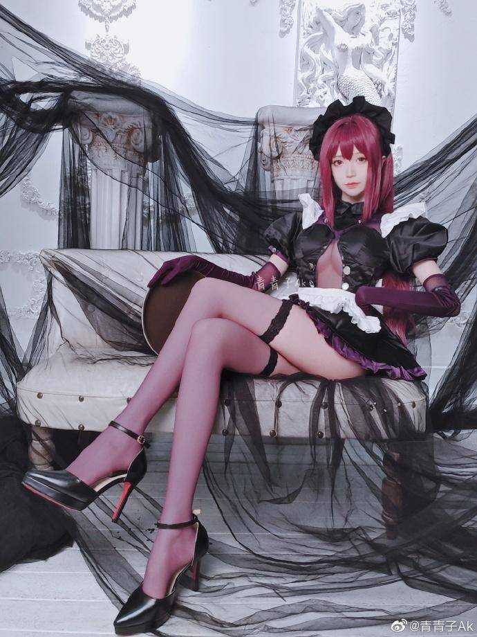 Cosplay福利/斯卡哈 绝对领域 @青青子Ak
