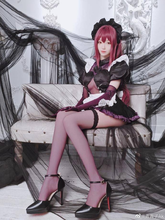 Cosplay福利/斯卡哈 绝对领域 @青青子Ak