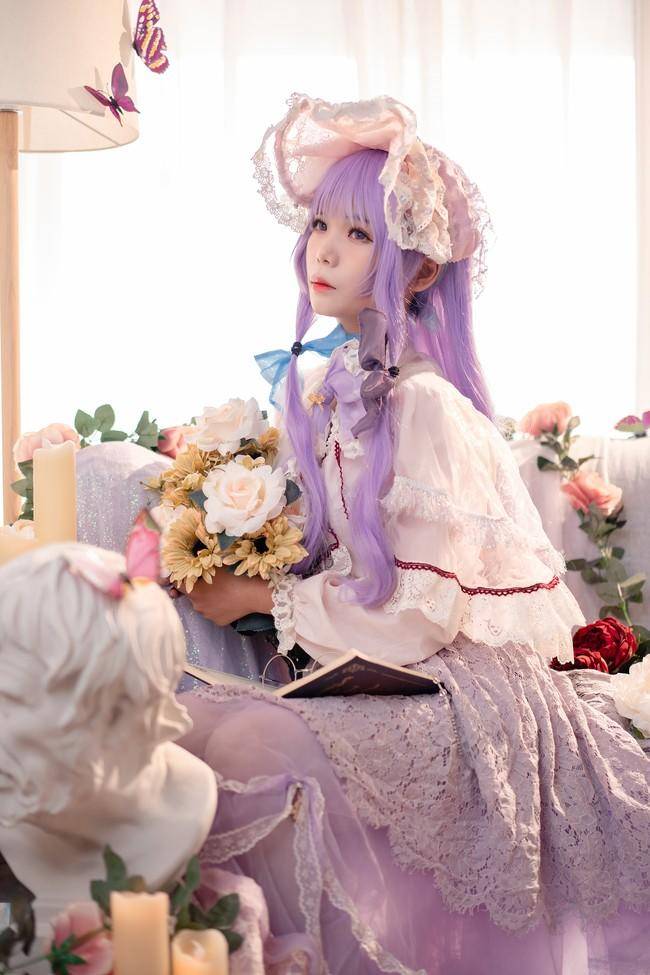 Cosplay福利/帕秋莉姆cosplay Cn：粉红草莓屁