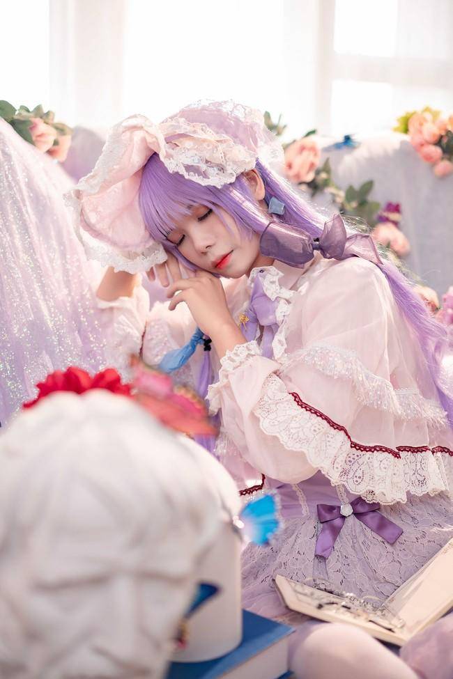 Cosplay福利/帕秋莉姆cosplay Cn：粉红草莓屁