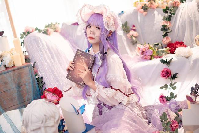 Cosplay福利/帕秋莉姆cosplay Cn：粉红草莓屁