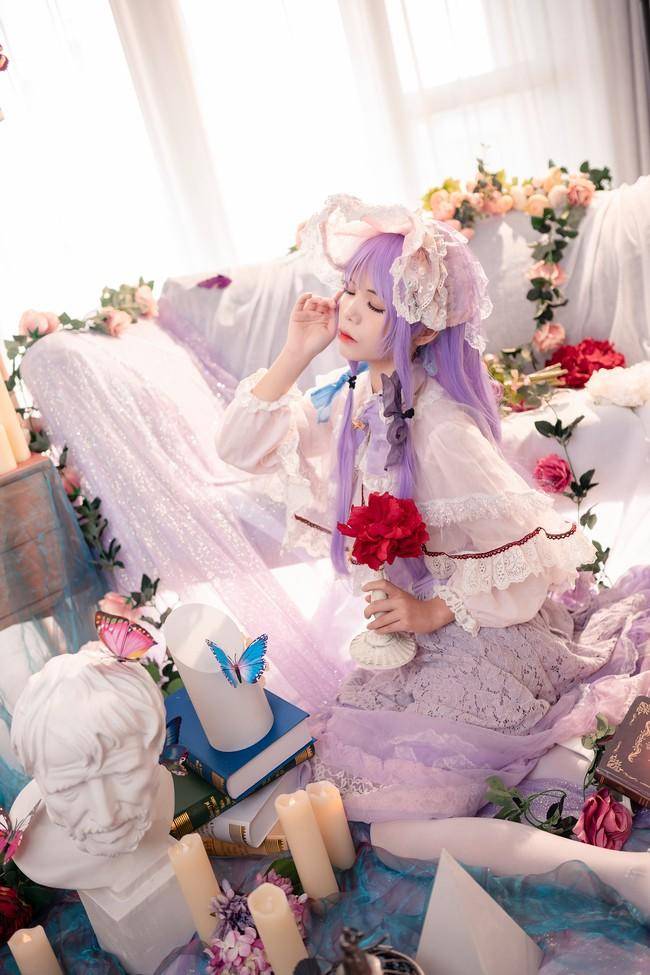 Cosplay福利/帕秋莉姆cosplay Cn：粉红草莓屁