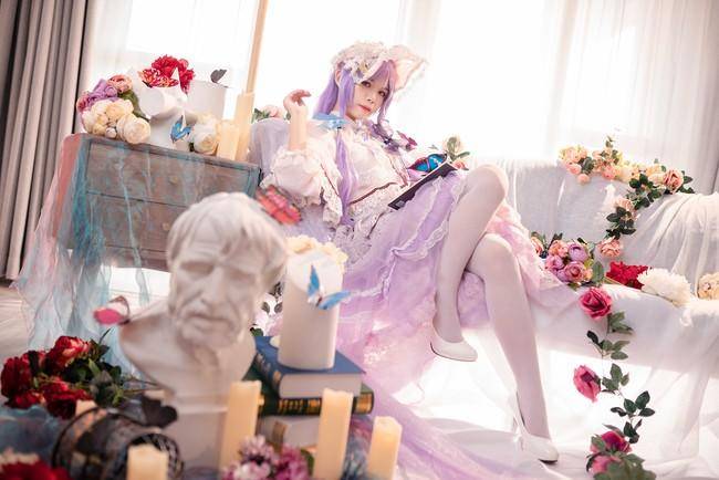 Cosplay福利/帕秋莉姆cosplay Cn：粉红草莓屁