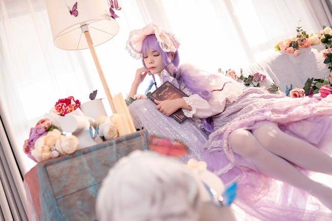 Cosplay福利/帕秋莉姆cosplay Cn：粉红草莓屁