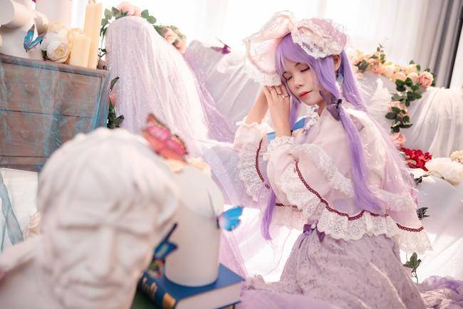 Cosplay福利/帕秋莉姆cosplay Cn：粉红草莓屁