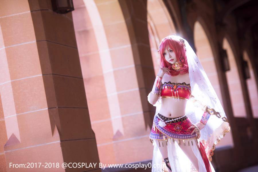 Cosplay福利/汐颜玲CosplayLoveLive西木野真姬性感舞娘美女福利图片