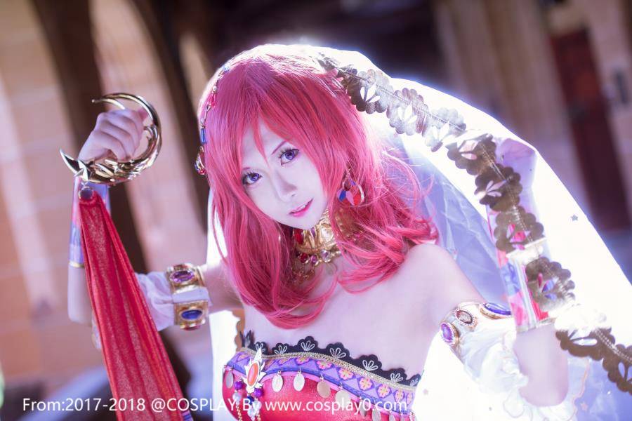 Cosplay福利/汐颜玲CosplayLoveLive西木野真姬性感舞娘美女福利图片