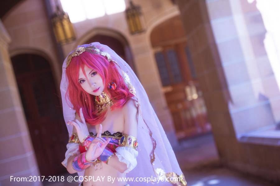 Cosplay福利/汐颜玲CosplayLoveLive西木野真姬性感舞娘美女福利图片