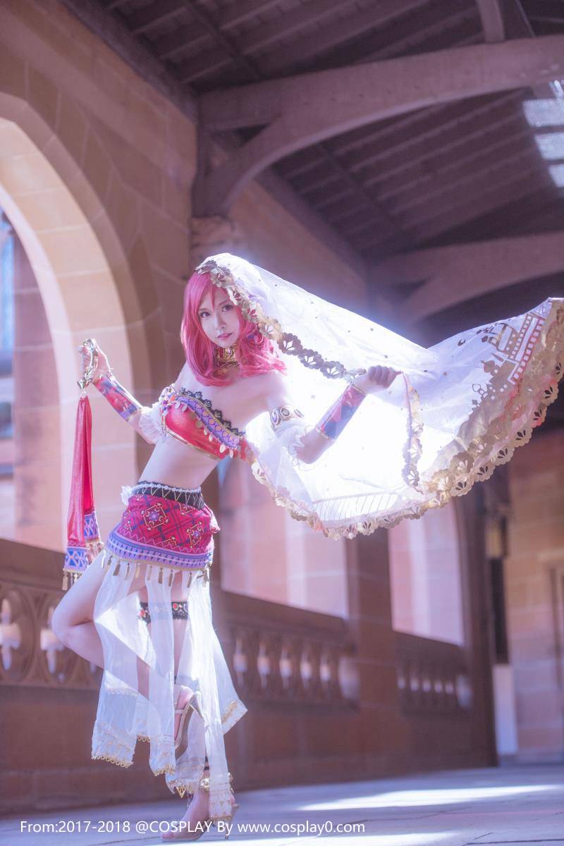 Cosplay福利/汐颜玲CosplayLoveLive西木野真姬性感舞娘美女福利图片