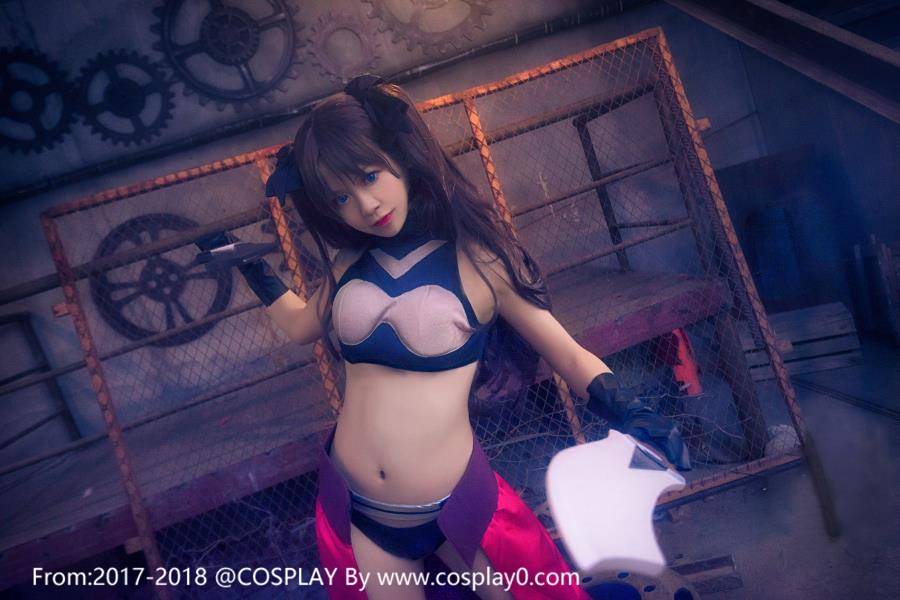 Cosplay福利/Fate远坂凛Cosplay双马尾萝莉美腿诱惑福利图片