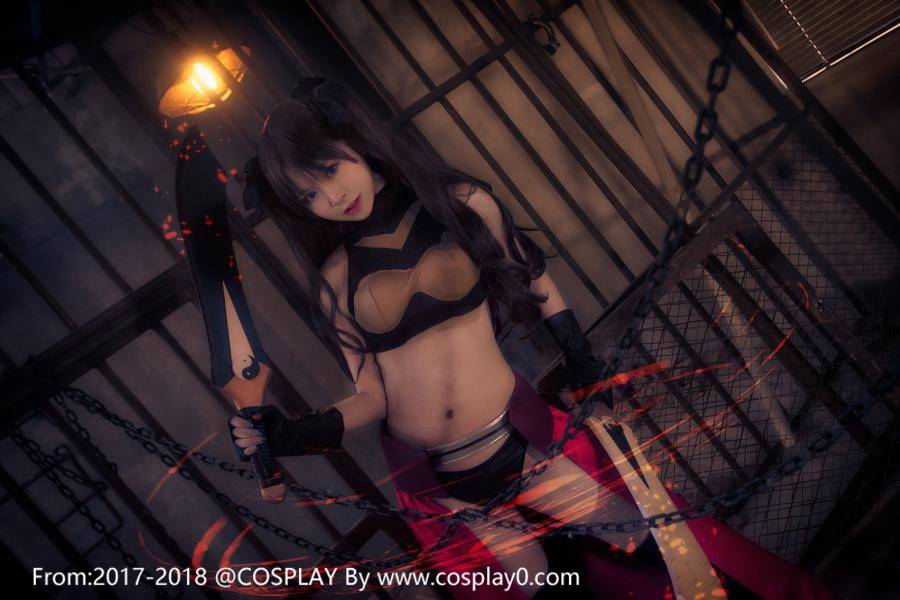 Cosplay福利/Fate远坂凛Cosplay双马尾萝莉美腿诱惑福利图片