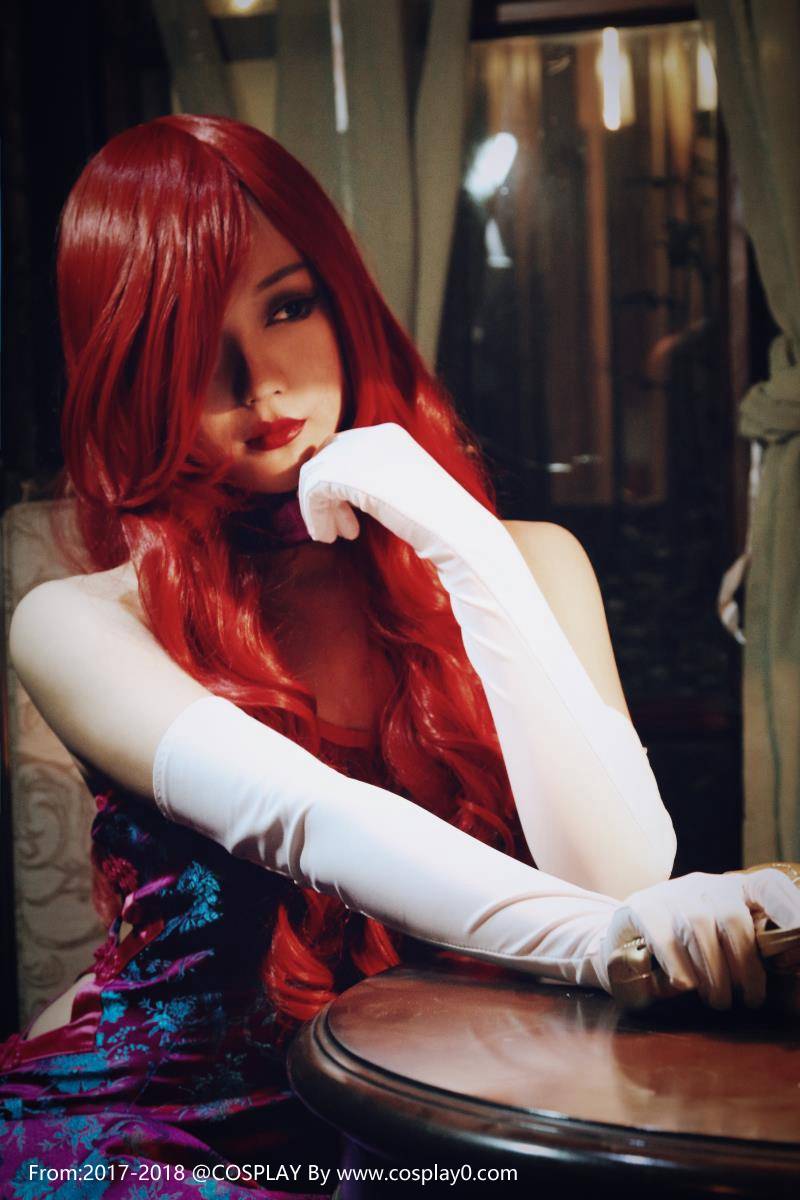 Cosplay福利/英雄联盟赏金猎人厄运小姐黑丝美女Cosplay福利