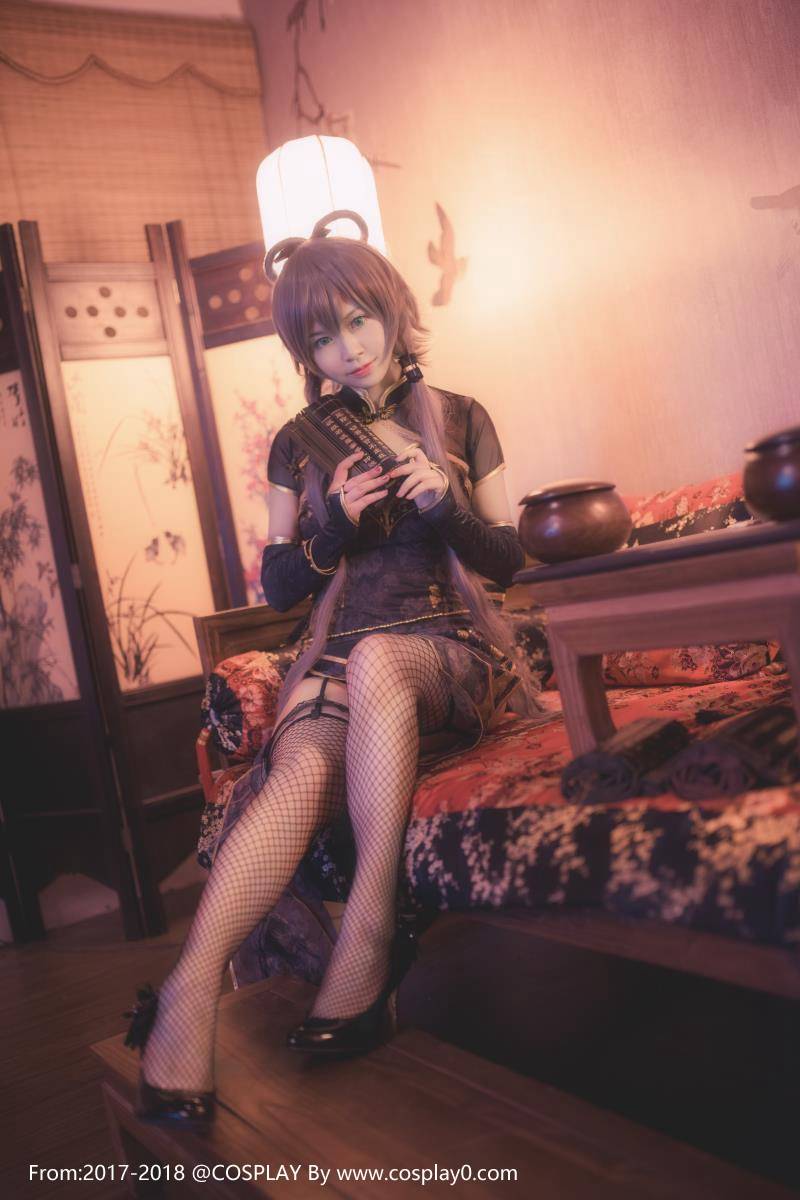 Cosplay福利/汐颜玲Cosplay金丝雀洛天依黑丝萝莉福利图片