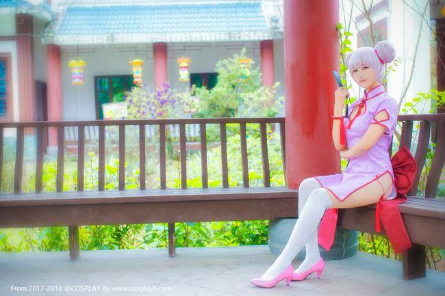 Cosplay福利/王者荣耀小乔白丝萝莉美腿Cosplay福利图片