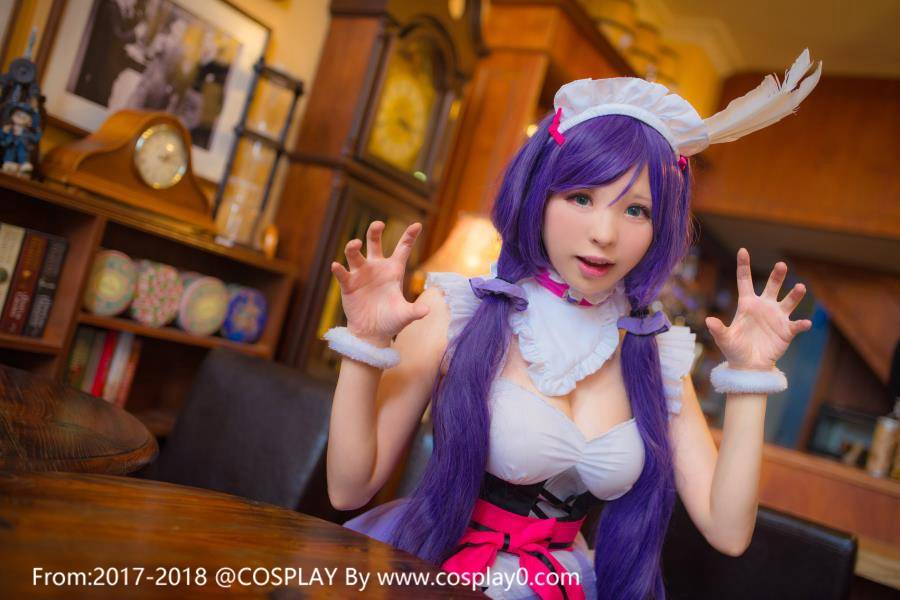 Cosplay福利/青青子w女仆装绚濑绘里东条希Cosplay萝莉福利图片